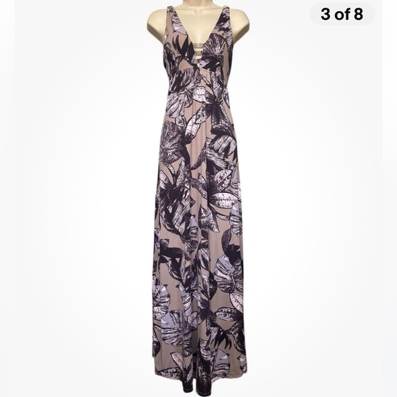 Maaji Dresses & Skirts - Maaji Purple Beach Bound Print Strap Back Maxi Dress Sz S